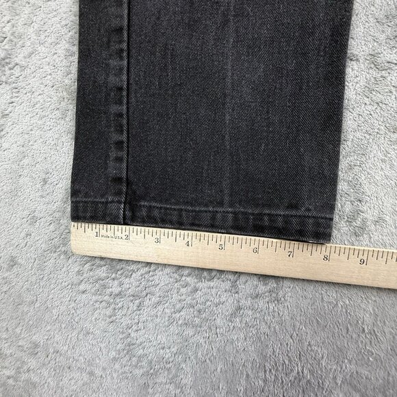 Vintage Levis 505 Jeans Mens 32x34 Black Denim Faded Skater Goth Grunge Y2K Pant - Picture 9 of 16